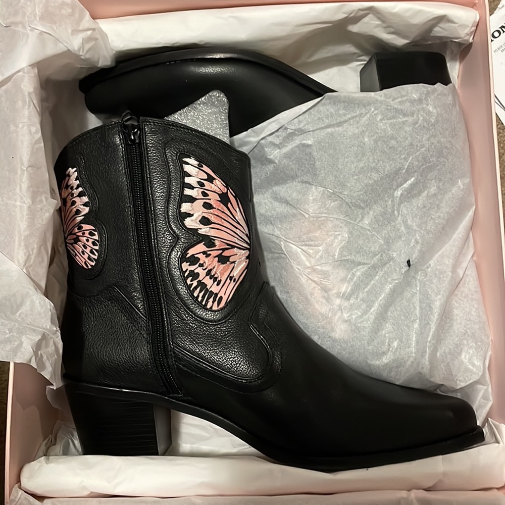 NEW - Sophia Webster - Shelby Booties with signature butterflies size 41